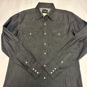 Wrangler Pearl Snap Denim Shirt